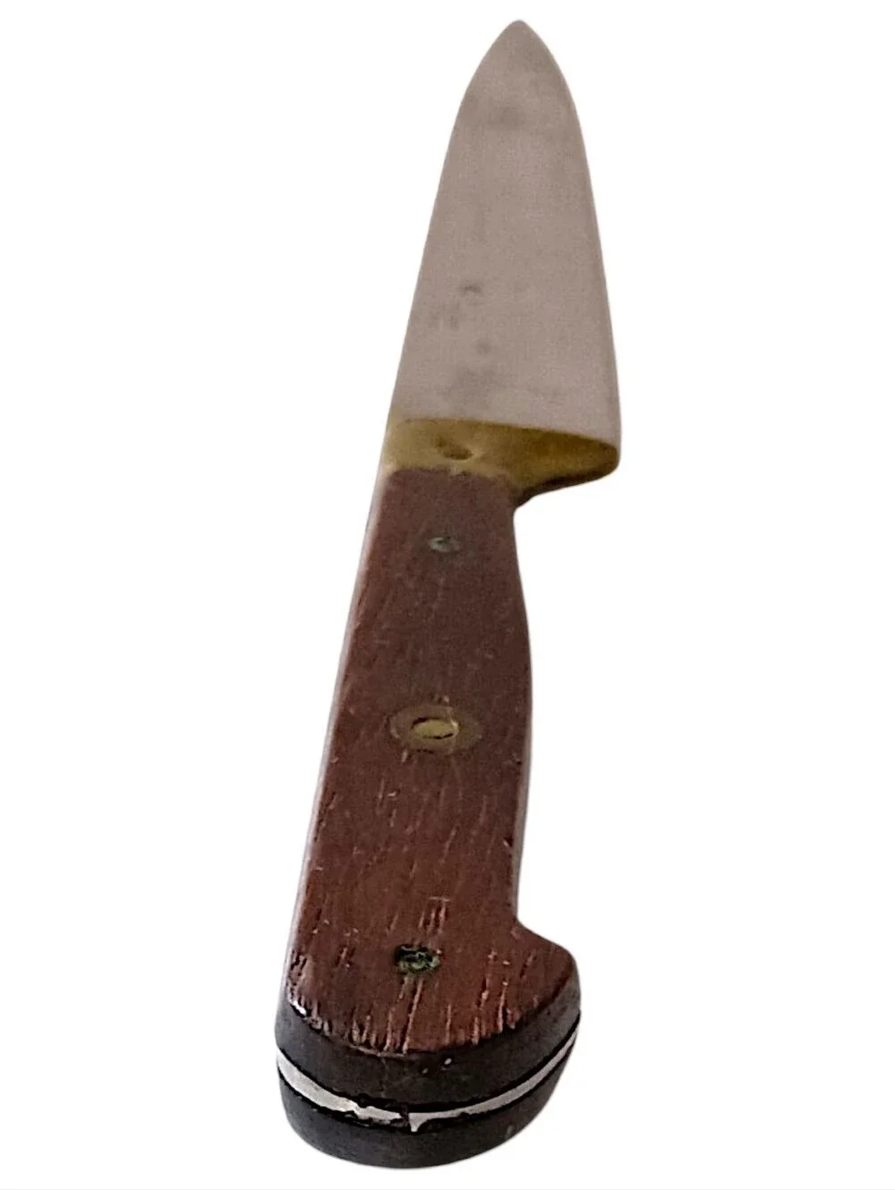Antoine Jonquet France Paring Knife Full Tang Brass Stainless Steel Vintage